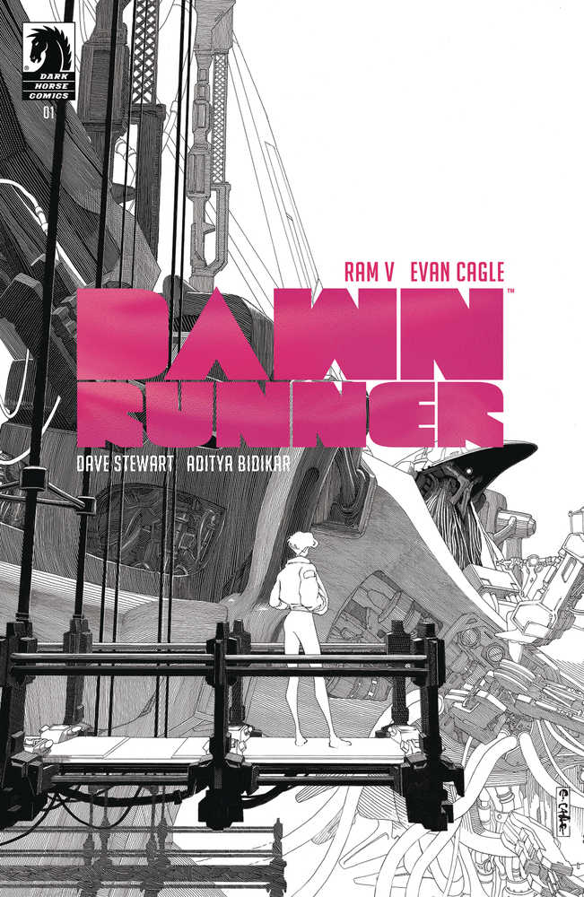 Dawnrunner #1 Cover D Cagle Black & White Foil (1:25)