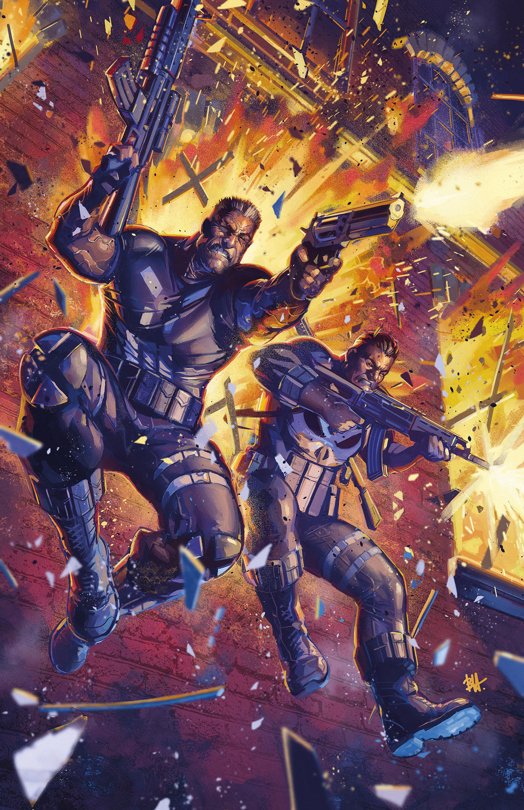 Marvel Knights Punisher #1 Variant (1:50) Ben Harvey Full Art Virgin Edition