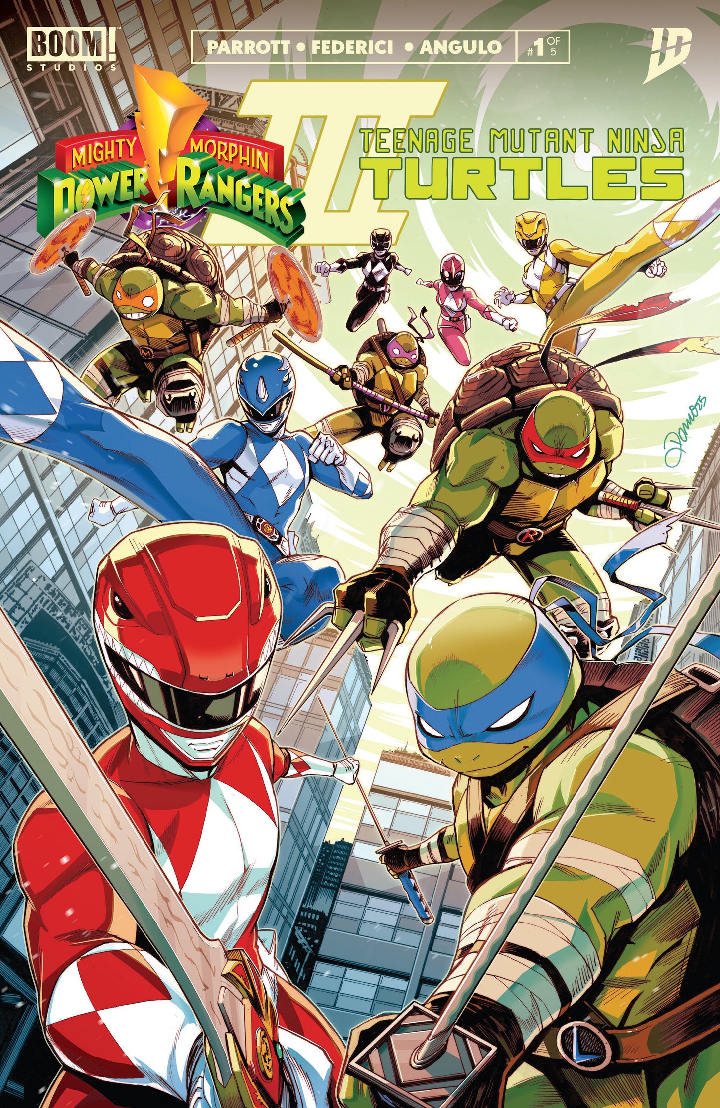 Mighty Morphin Power Rangers Teenage Mutant Ninja Turtles III #1 A Main (Dressed, Zonno)