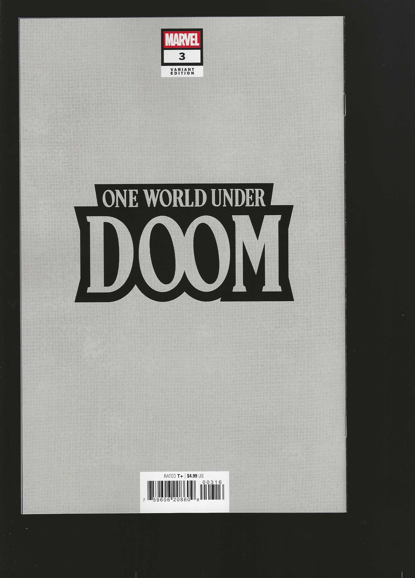 One World Under Doom #3 Variant (1:100) Gabriele Dell'Otto Full Art Virgin Edition