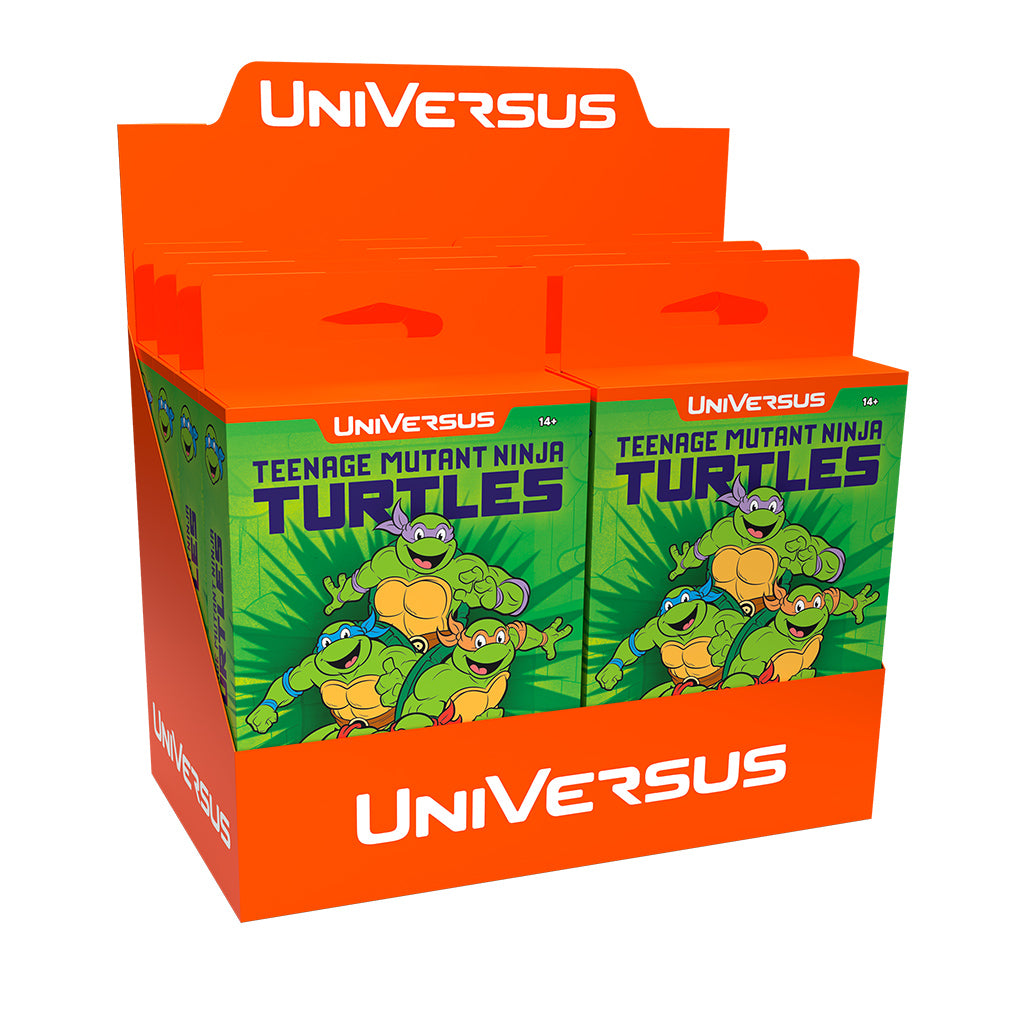 universus tmnt booster box UniVersus: Teenage Mutant Ninja Turtles Starter Deck 6 Booster boxes per Zustand:Excellent First Look Gem Blenders LOL TCG Riftbound