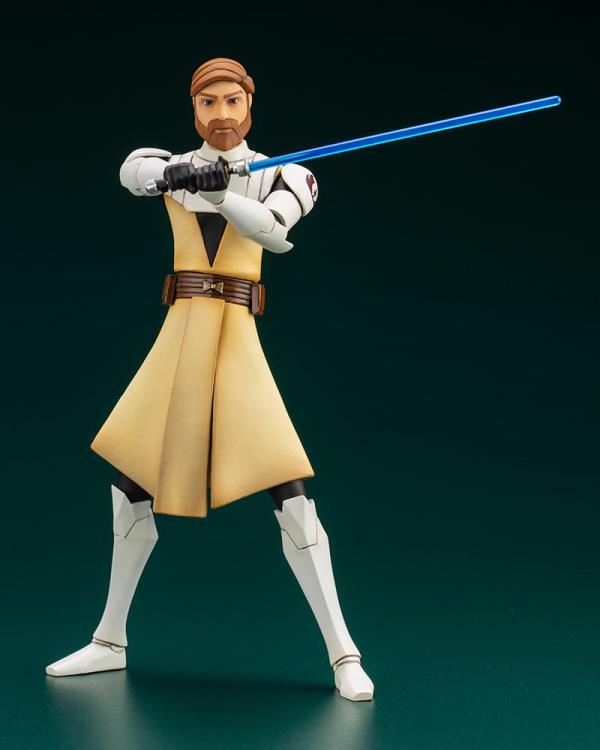 Star Wars: The Clone Wars ArtFX+ Obi-Wan Kenobi Statue (With Ahsoka Tano Piece)
