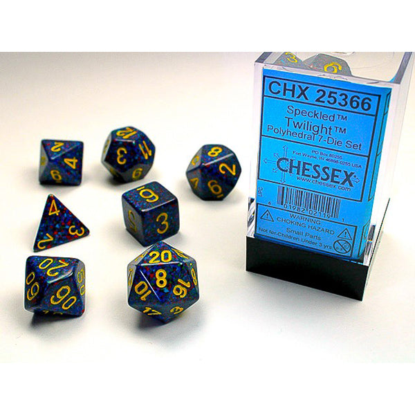 Chessex: Polyhedral 7-Die Set - Speckled