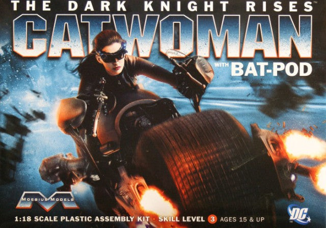 The Dark Knight Rises Batpod With Catwoman 1:18 Model Kit