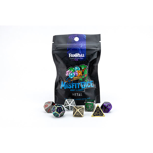 Misfit Dice: 7-Die Set Metal Assortment - Poly Set Pack (1)