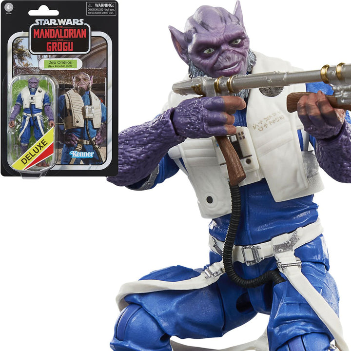 Star Wars: The Vintage Collection - Deluxe Zeb Orrelios (New Republic Pilot) 3 3/4-Inch Action Figure
