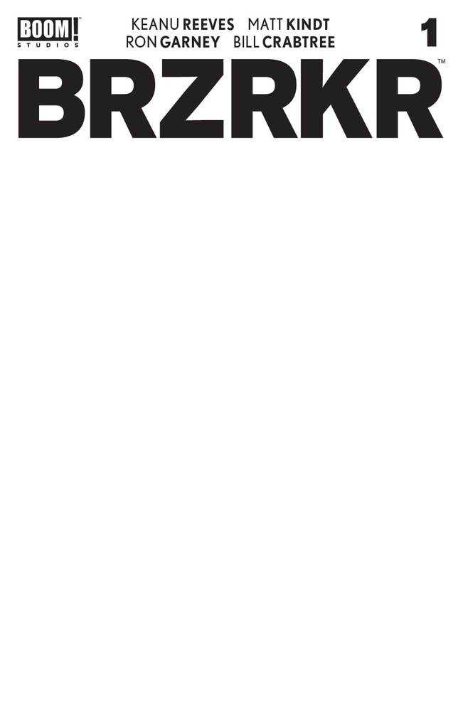 BRZRKR (Berzerker) #1 Cover E Blank Sketch Variant (Mature)