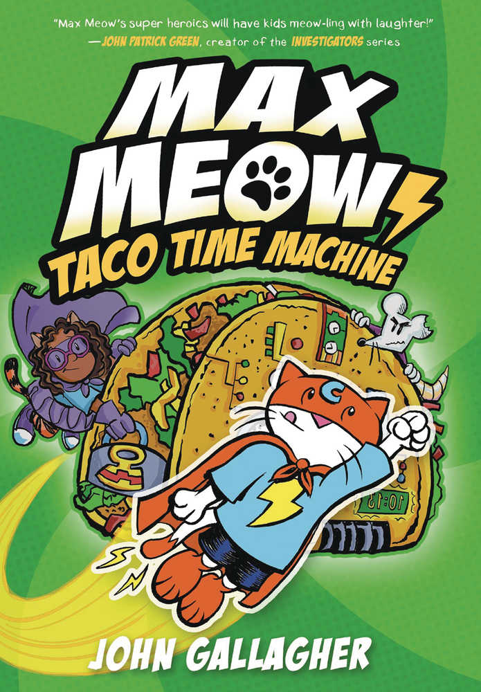 Max Meow Cat Crusader Graphic Novel Volume 04 Taco Time Machine New Printing (C