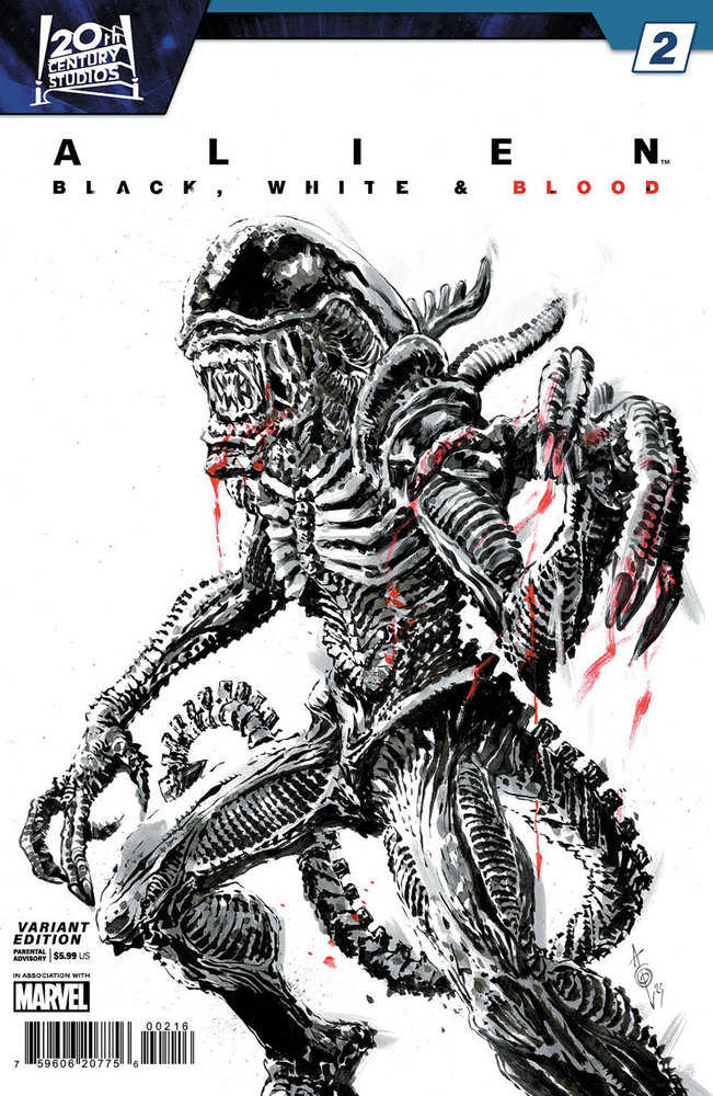 Alien: Black, White & Blood #2 Alan Quah Variant (1:25)