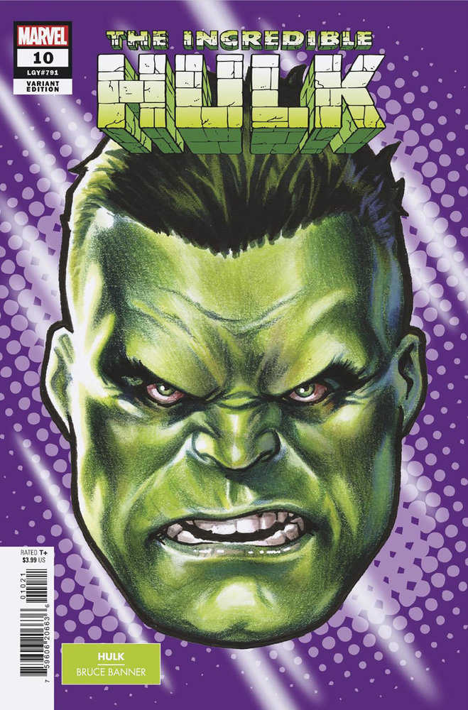 Incredible Hulk (2023) #10 Mark Brooks Headshot Variant