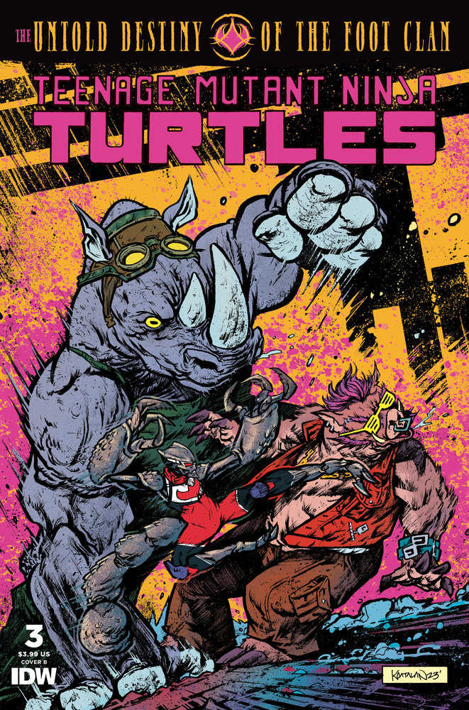 Teenage Mutant Ninja Turtles Untold Destiny Of Foot Clan #3 Variant B (Catalan)