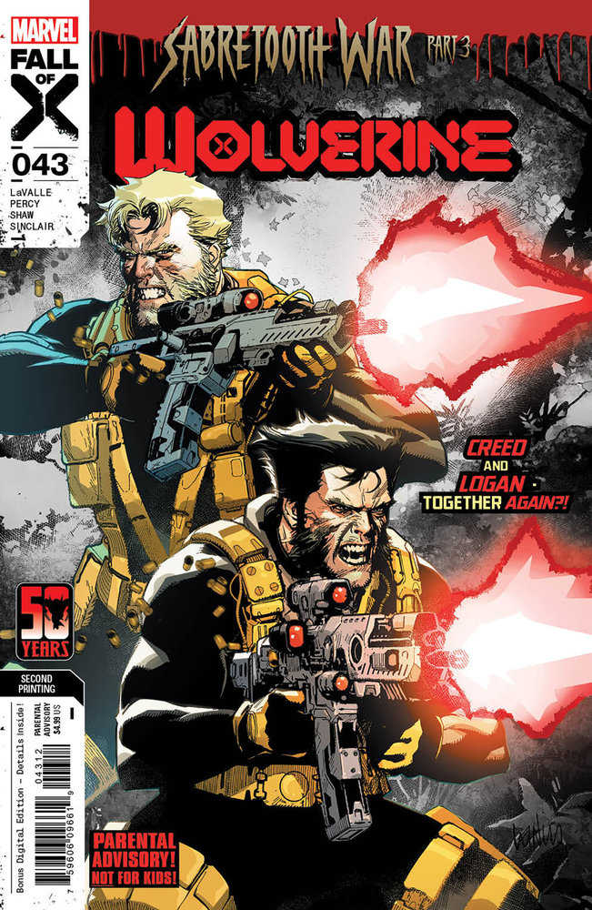 Wolverine (2020) #43 Variant (2nd Print) Leinil Yu Edition [Fall of X]