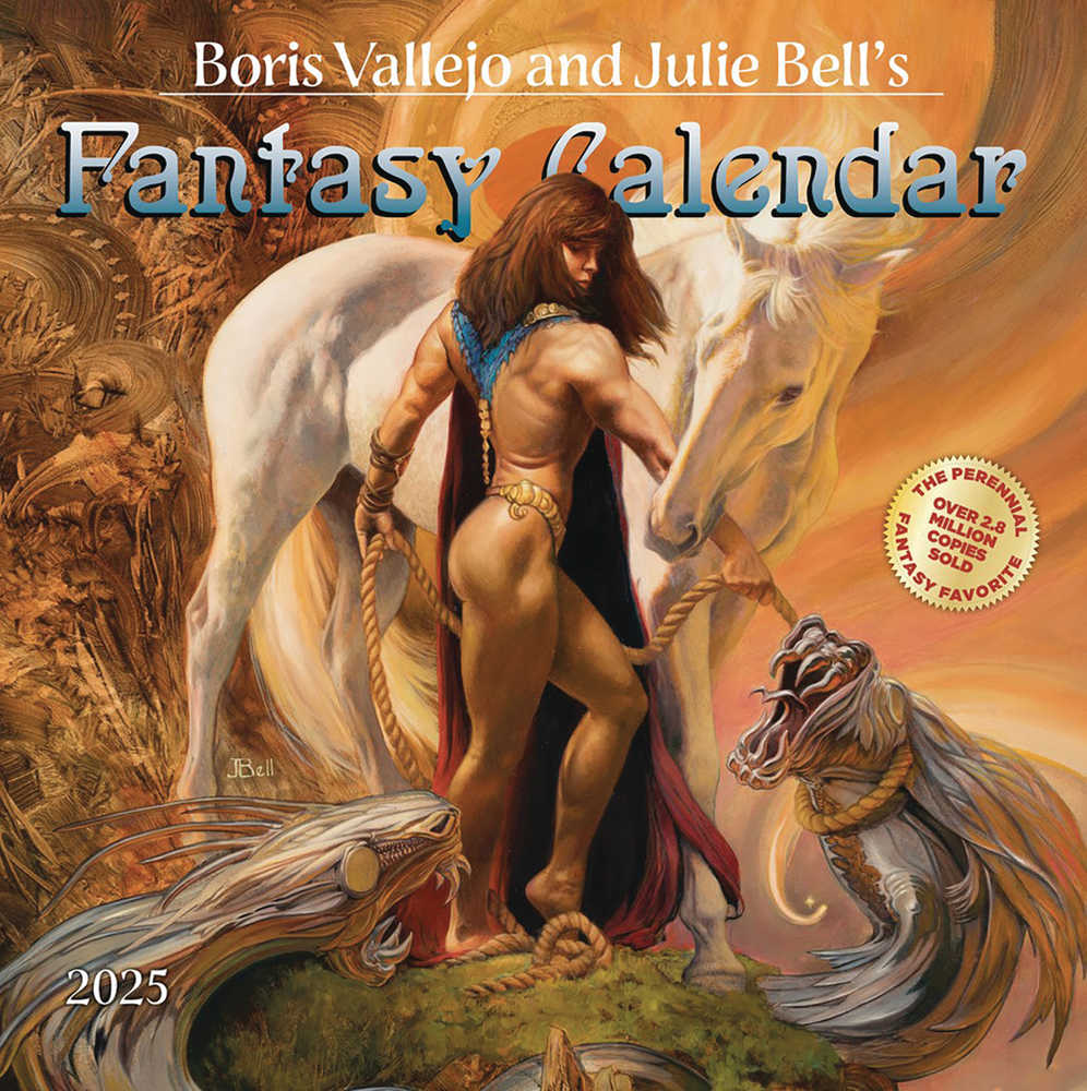 Boris Vallejo Julie Bell Fantasy 2025 Wall Calendar