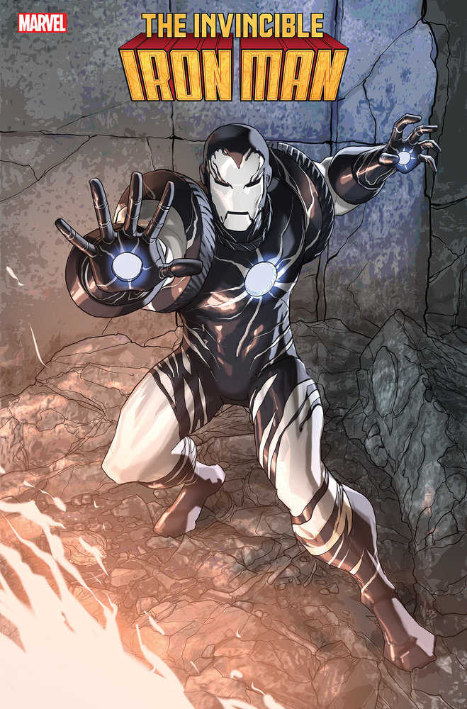 Invincible Iron Man (2023) #18 Pete Woods Black Costume Variant [Fall of X]