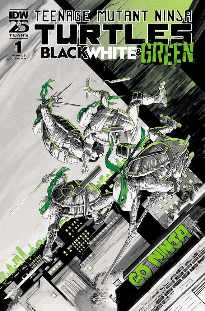 Teenage Mutant Ninja Turtles Black White And Green #1 Cover A (Shalvey)