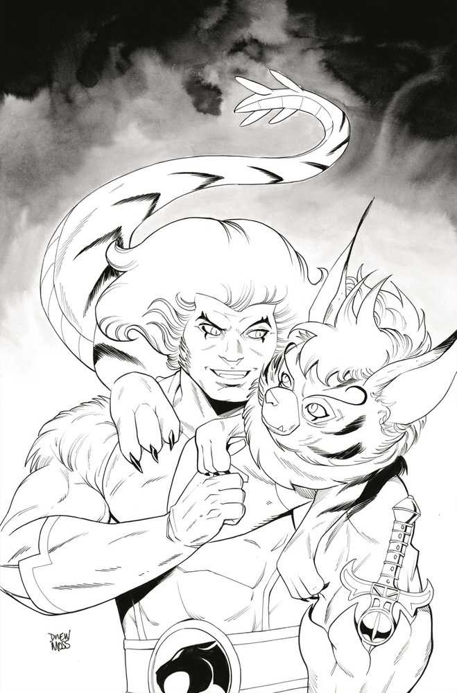 Thundercats (2024) #3 Cover ZB (1:11) Moss Snarf Black & White Virgin Variant Edition