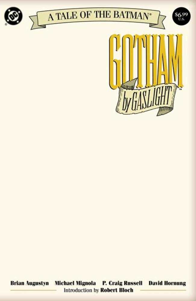 Batman Gotham By Gaslight #1 Facsimile Edition Cover C Blank Variant