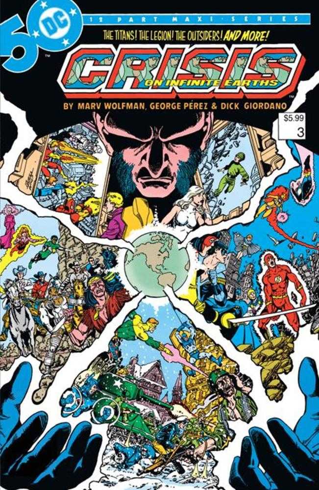 Crisis On Infinite Earths #3 (Of 12) Facsimile Edition Cover B George Perez Foil Variant