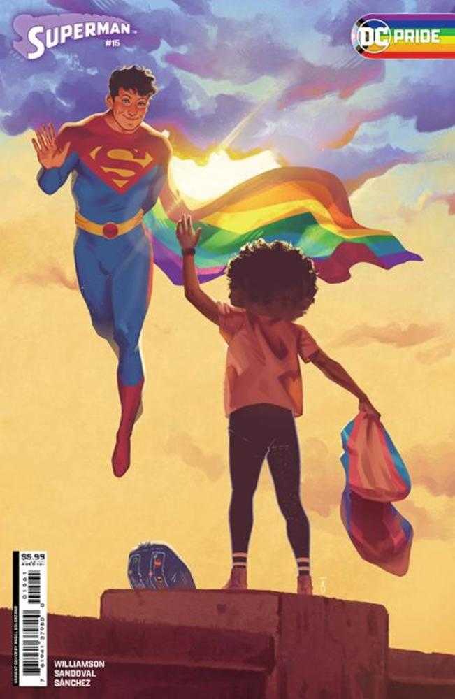 Superman (2023) #15 Cover E Angel Solorzano DC Pride 2024 Card Stock Variant (House Of Brainiac) (Absolute Power)