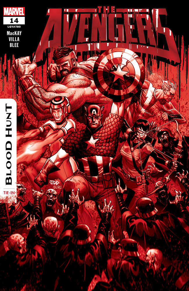 Avengers (2023) #14 Variant (2nd Print) Joshua Cassara Blood Soaked Edition [Blood Hunt]