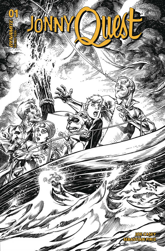 Jonny Quest (2024) #1 Cover R (1:20) Raney Line Art Variant Edition