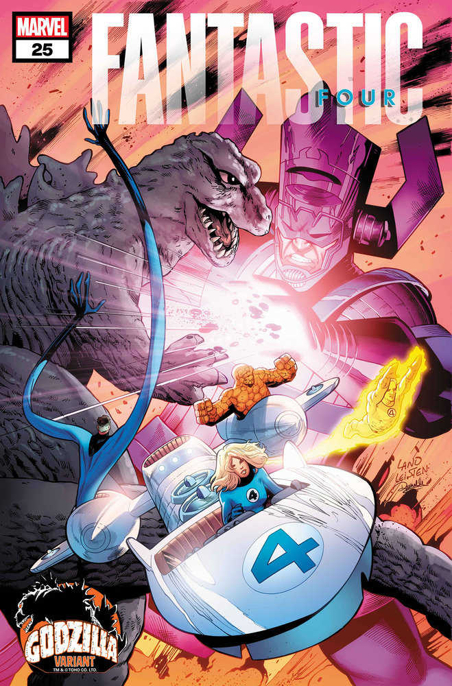 Fantastic Four (2023) #25 Greg Land Godzilla Variant