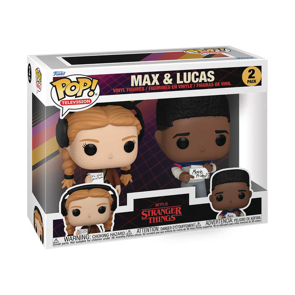 Pop TV Stranger Things S4 Max And Lucas 2pk Vinyl Figure