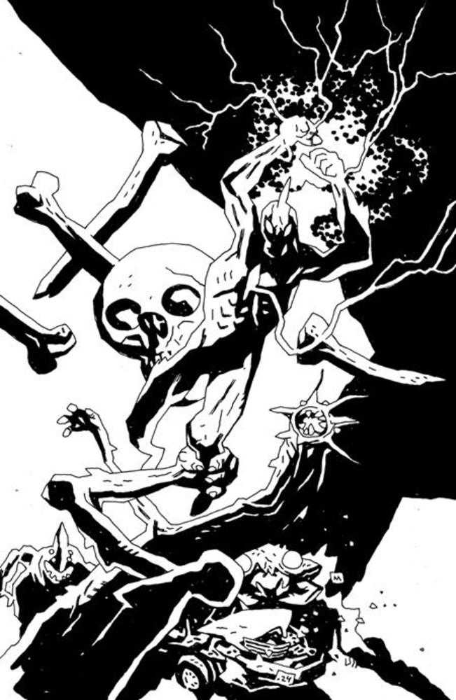 Ultramega By James Harren #5 (Of 8) Cover C (1:10) Mike Mignola Black & White Virgin Variant (Mature)