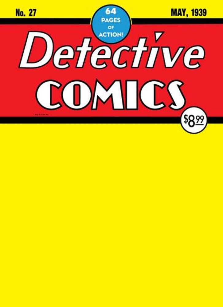 Batman Day 2024 - Detective Comics #27 Facsimile Edition Cover B Blank Variant