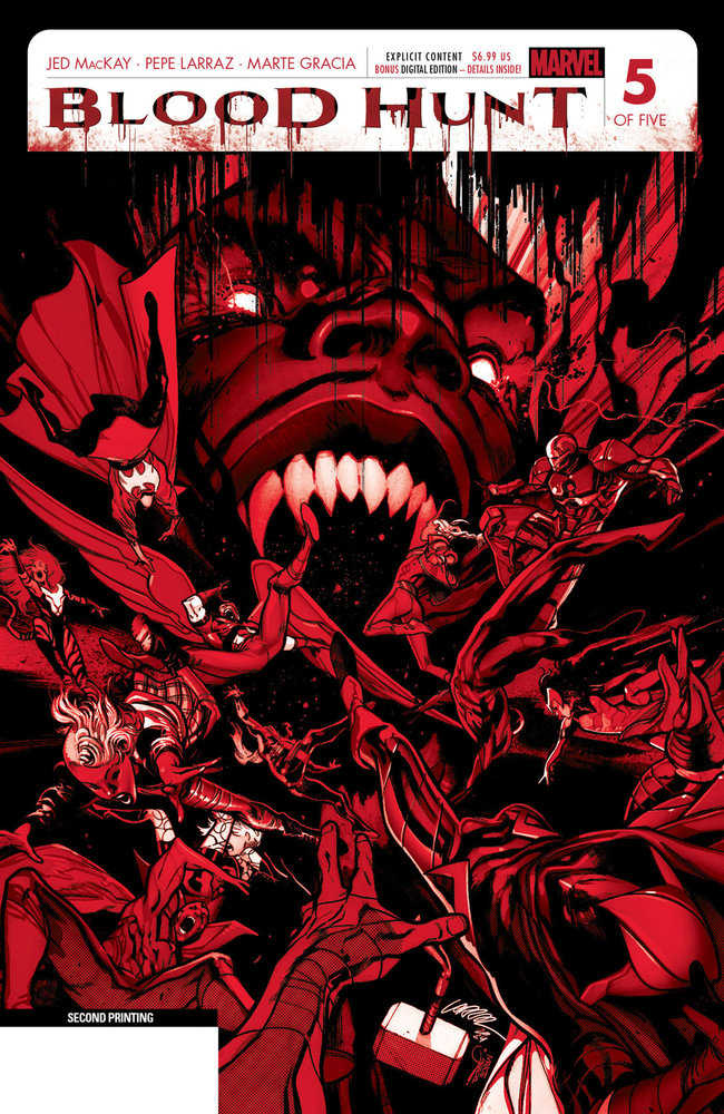 Blood Hunt #5 Red Band Edition Variant (2nd Print) Pepe Larraz Edition [Blood Hunt]