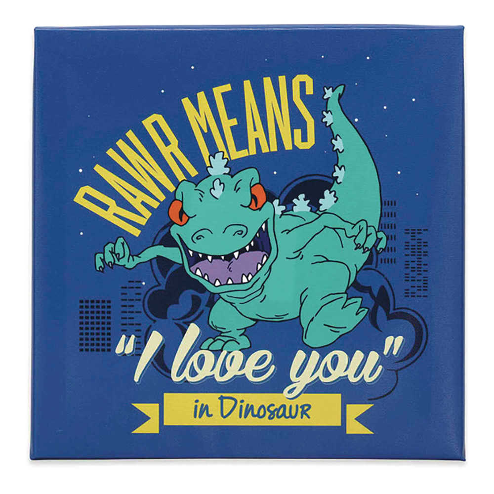 Nickelodeon Rugrats Reptar Rawr 12in Stretched Canvas