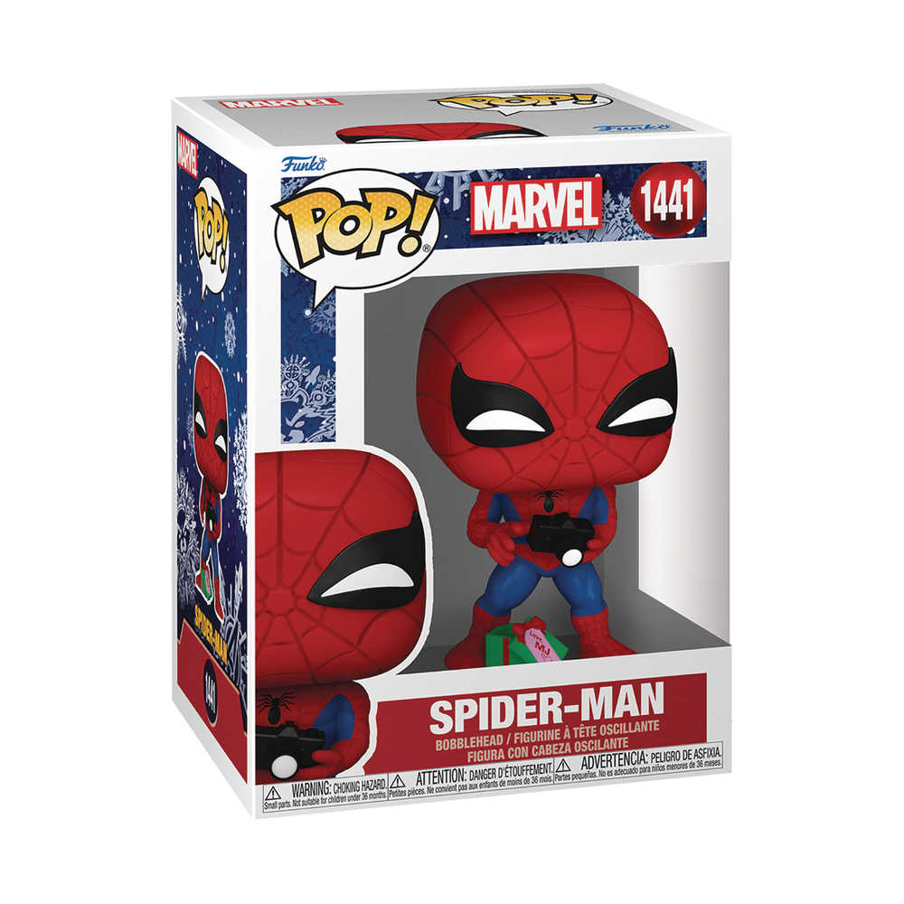 Pop Marvel Spider Man W Open Gift Vinyl Figure