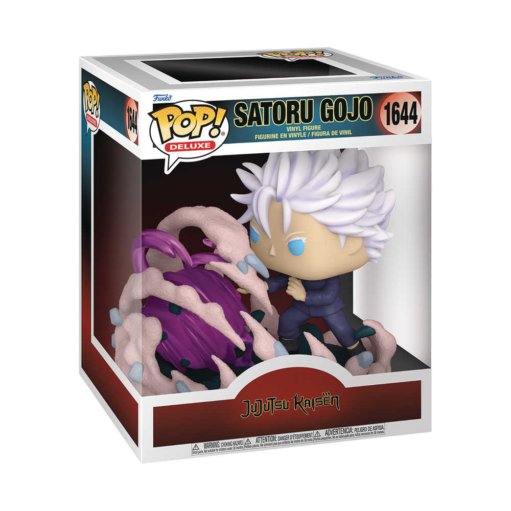 Pop Deluxe Jjk Gojo Ht Purple Vinyl Figure