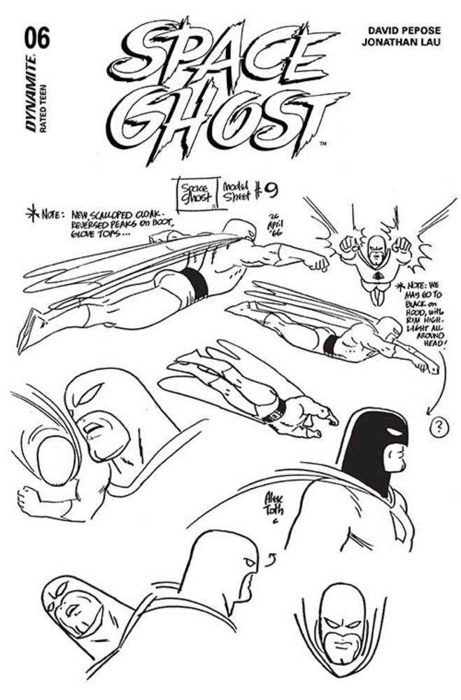 Space Ghost (2024) #6 Cover N FOC Toth Model Sheet