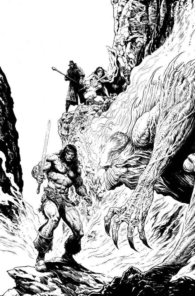 Conan the Barbarian Battle Blackstone #3 (Of 4) Cover D FOC Sharp Inks Virgin