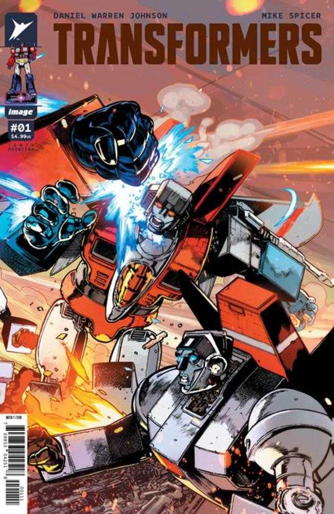 Transformers (2023) #1 Variant (10th Print) Cover J Andrei Bressan & Adriano Lucas Starscream Connecting Variant