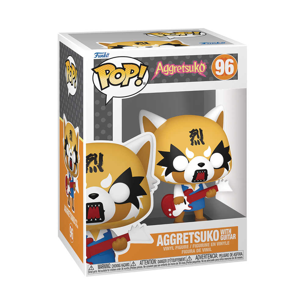 Pop Sanrio Aggretsuko With Guitar Figure