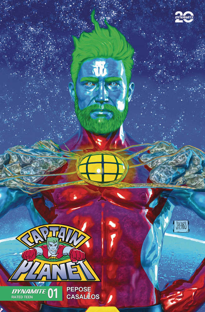 Captain Planet #1 Cover K 1:10 Spears Foil Variant Edition
