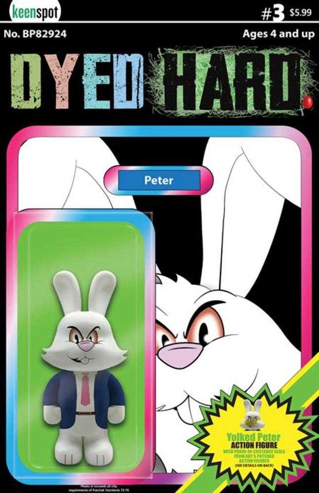 Dyed Hard #3 (Of 3) Cover C Billy Parker Action Figure Variant