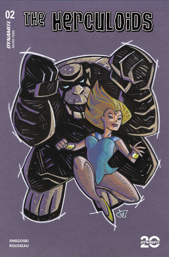 Herculoids #3 Cover I 1:10 Rousseau Pastel Art Original Variant Edition