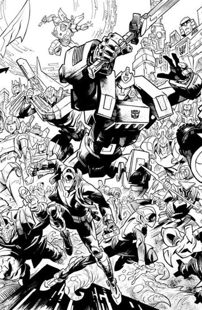Void Rivals #20 Cover G Jason Howard B&W Inks Energon Universe Second Anniversary Variant