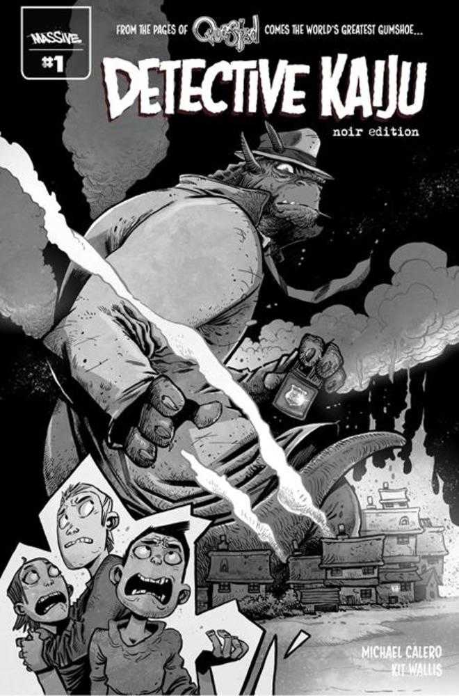 Detective Kaiju #1 (Of 4) Cover G Kit Wallis Noir Edition Lunar Exclusive Variant Limited To 1954