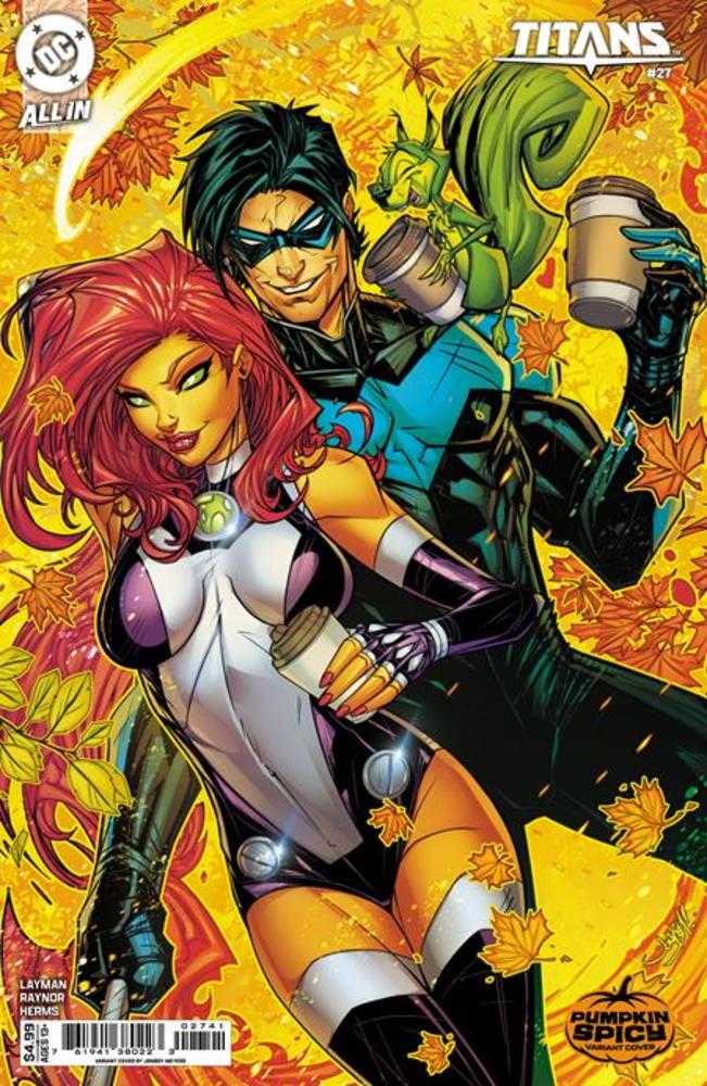 Titans (2023) #27 Cover D Jonboy Meyers Pumpkin Spicy Card Stock Variant
