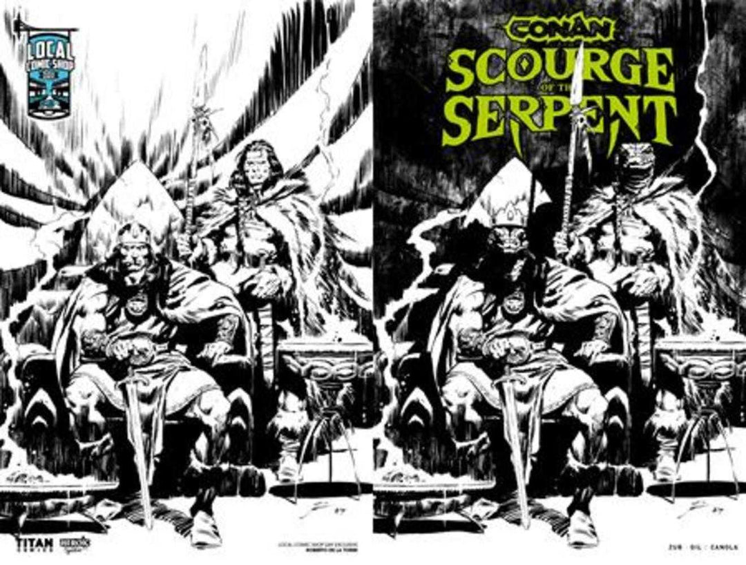 Conan The Barbarian Scourge Of The Serpent #1 (Of 4) Cover J Roberto De La Torre LCSD Exclusive Inks Wraparound Variant (Mature)
