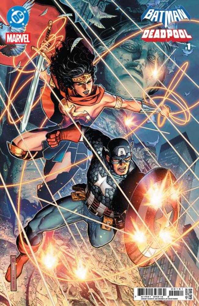 DC Marvel Batman Deadpool #1 (One Shot) Cover E Jim Cheung Wonder Woman Captain America Card Stock Variant (PRE-ORDER)