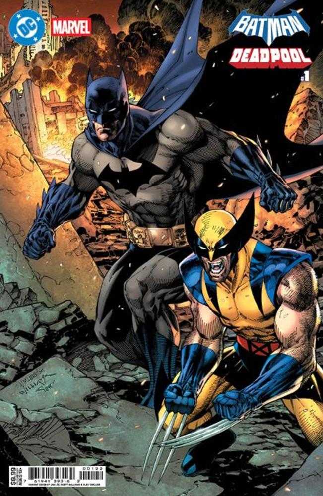 DC Marvel Batman Deadpool #1 (One Shot) Cover K Jim Lee Batman Wolverine Card Stock Variant (PRE-ORDER)