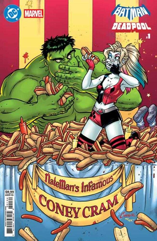 DC Marvel Batman Deadpool #1 (One Shot) Cover F Amanda Conner Harley Quinn Hulk Card Stock Variant (PRE-ORDER)