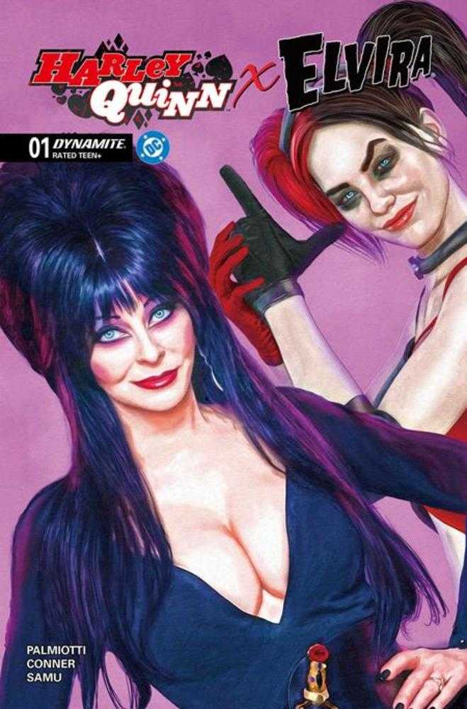 Harley Quinn X Elvira #1 Cover Y (1:10) Mark Spears Pink FOC Bonus Variant