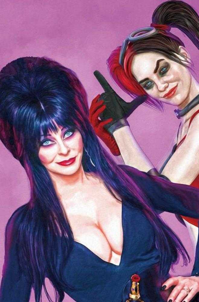 Harley Quinn X Elvira #1 Cover ZA (1:15) Mark Spears Pink Virgin FOC Bonus Variant