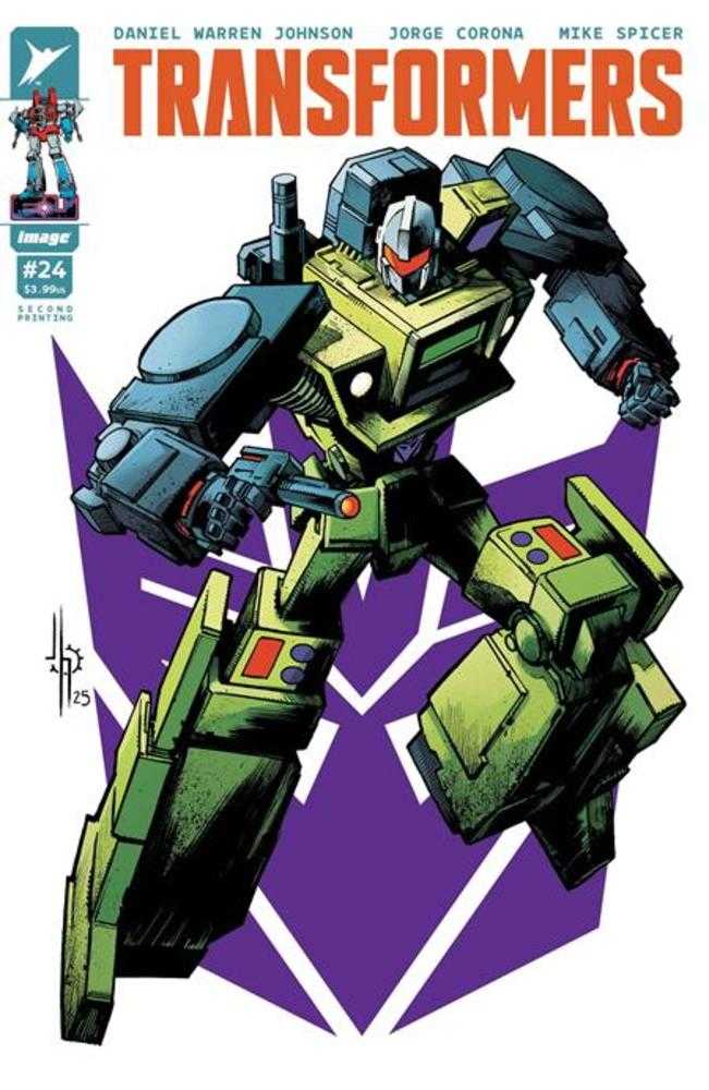 Transformers (2023) #24 Variant (2nd Printing) Cover A Jason Howard Decepticon